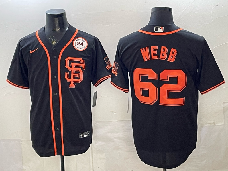 2026 Men Nike San Francisco Giants #62 Webb black Nike MLB Jersey002
